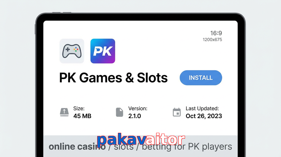 Game list for Pakavaitor gameapk section