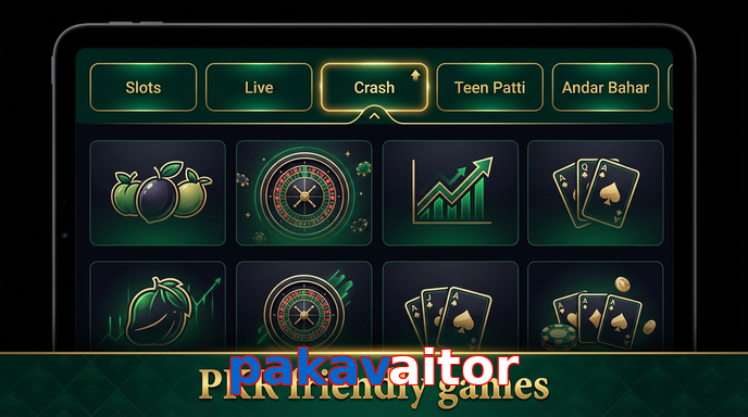 Game list for Pakavaitor games section